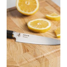 Mabeyn Zaika 2'li Set Utility 14 cm ve Soyma Bıçağı 8 cm Venge Ahşap Saplı Mutfak Bıçakları- Paslanmaz Çelik