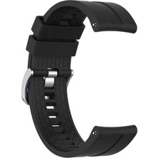 Mabeyn Galaxy 5 44MM Kordon, Silicone Rapidbands Siyah