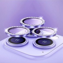 Mabeyn 14 Pro Max Uyumlu Taşlı Kamera Koruyucu Lens
