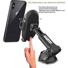 Mabeyn Vantuzlu Uzayabilen Havalandırma Torpido ve Cam Için Araç Içi Telefon Tutucu - Esnek Kavrama, 360 Derece Dönebilme