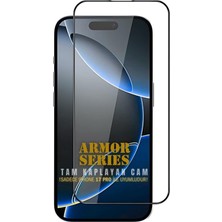 Mabeyn - (Tam) 17 Pro ile Uyumlu Hizalama Aparatlı Armor Serisi Tam Kaplayan Cam Ekran Koruyucu