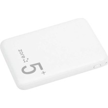 Mabeyn ZR-PW04 LED Işıklı Taşınabilir Powerbank 5000 Mah (Beyaz)