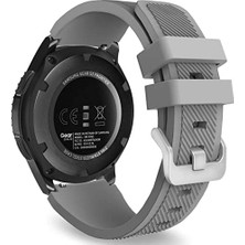 Mabeyn Kordon Kayış Silikon Tırtıklı Gri Watch Gt2 Pro Gt 2e Gt 42M Gt 46MM Gt2 46M Gt2 42M 2 Honor 2 42M Se Watch Gs Pro Watch2 46M Magicwatch 1 Watch ile Uyumlu Ürün