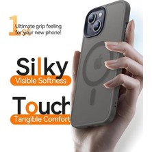 Mabeyn Için Kılıf Kamera Korumalı Şarj Özellikli Mat Şeffaf Renkli Kılıf (15 Gri)