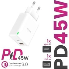 Mabeyn 45W Pd Çift Port Hızlı Şarj Adaptörü - 17 Uyumlu, 045GNXV83