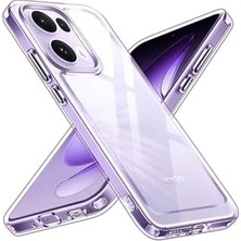 Mabeyn - Oppo ile Uyumlu Reno 13 Pro Kılıf Kamera Çıkıntılı Korumalı Renksiz Yumuşak Şeffaf Silikon Kapak