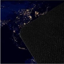 Mabeyn Gece Dünya Haritası Baskılı 70X30 Büyük Boy Mousepad - Mouse Pad - Fare Altlığı