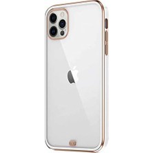 Mabeyn 13 Pro Kılıf Laser Plated Soft Beyaz