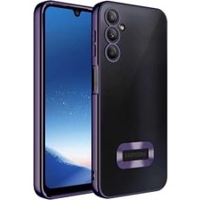 Mabeyn - Galaxy A17 ile Uyumlu 5g Kılıf Kamera Lens Tam Korumalı Metalik Parlak Renkli Şeffaf Silikon Kapak
