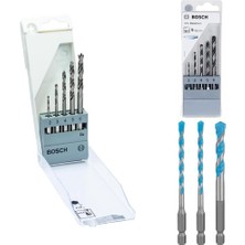 Mabeyn Professional Hex Şaftlı 5 Parça Ahşap Matkap Ucu & Hsspointteq 5 Parça Metal Matkap Ucu & Hex-9 Mc Çok Amaçlı 3 Parça Matkap Ucu