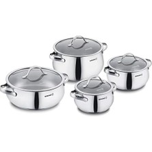 Mabeyn Korkmaz Samara 8 Parça Tencere Seti