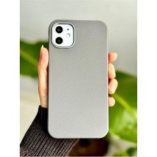 Mabeyn 11 ile Uyumlu Estetik Dokulu Deri Görünümlü Esnek Silikon Kılıf