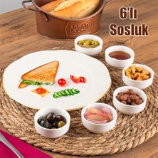 Mabeyn Porsima Bone 15688 6lı Sunumluk Kase Mini Çerezlik Şekerlik Reçellik Sosluk Çerezlik Kase Seti