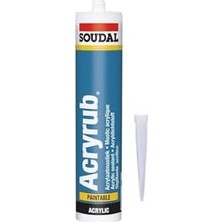 Mabeyn Soudal Acryrub Silikonize Mastik 500 gr Beyaz