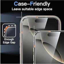 Mabeyn - 17 Pro Max ile Uyumlu Tam Kapatan Şeffaf Esnek Seramik Kırılmaz Cam Ekran Koruyucu