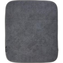 Mabeyn Brabantia Mikrofiber Kuru Mat, Koyu Gri, 47 x 40 x 1 cm