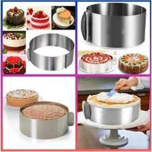 Mabeyn Orret Home Paslanmaz Çelikten Ayarlanabilir Kek ve Pasta Kalıbı,ayarlanabilir Kek Çemberi,ayarlı Ekmek Kalıbı,pastacılık ve Dekokrasyon Için Çelik Paslanmaz Ayarlı Kek Kalıbı