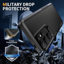 Mabeyn Galaxy S25 Ultra Için Kılıf -Proof Mat Tasarımlı Darbeye Dayanıklı S25 Ultra Kılıfı Sert Pc Arka Kasa ve Yumuşak Tpu Kenarlı Rugged Görünümlü Galaxy S25 Ultra Kılıf (Siyah)