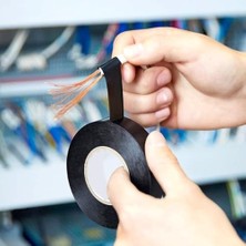 Mabeyn Bant Evi Elektrik Bandı 10 Adet 19MMX10YDS Elektrik Izole Bandı 10'lu Paket