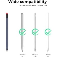 Mabeyn Tablet Kalemi Kılıfı M-Pencil 1/2/3.nesil Mat Silikon Siyah, 87006325