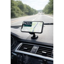 Mabeyn Mıknatıslı Araç Içi Telefon Tutucu 360 Derece Döner Manyetik Telefon Tutacağı Yapışkanlı Torpido Panel Montaj Güçlü Mıknatıs Titreşimde Sabit Tek Elle Kullanım Navigasyon Için Akıll