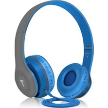 Mabeyn Yetty Yk-30 Mikrofonlu Kulaküstü Kablolu Kulaklık - Mavi