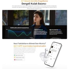 Mabeyn Qcy HT10 Ailybuds Pro Plus Adaptif Anc Hi-Res Ldac Aı 6 Mikrofon Bluetooth 5.3 Kablosuz Kulaklık Beyaz
