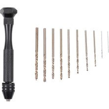 Mabeyn Spelt Mini Manuel El ile Çevirmeli El Matkabı Ince Delici Kalem Matkap Siyah