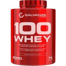 Galvanize Chrome 100 Whey Protein Tozu 2000 Gr Cappichino 74 Servis