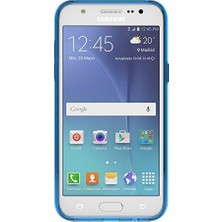 Mabeyn Araree  Için Ultra Ince Ince Şeffaf Yumuşak Tpu Fall Cilt Cover Galaxy J2 Fall, (2015) Mavi J Cover