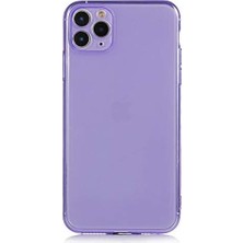 Mabeyn Ile Uyumlu 11 Pro Max Kılıf Mun Silikon, Mor