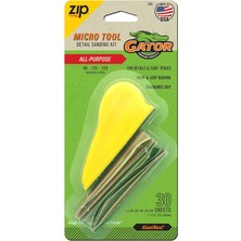Mabeyn Gator Fınıshıng Products Microzip Zımpara Seti, Farklı Tanecikli