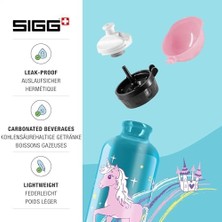 Mabeyn Sigg Alüminyum Çocuk Içecek Şişesi – Kbt Bella Unicorn – Sızdırmaz – Tüy Kadar Hafif – Bpa Içermez – Iklim Açısından Zararsız Sertifikalı – Açık Mavi – 0,4 L