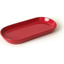Mabeyn Keramika Kırmızı Noyan Kayık Tabak 2 Adet 26 cm 506