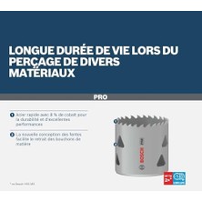 Mabeyn 1 x Pro Multi Malzeme Delik Testeresi (Yumuşak Ahşap, Alçıpan Duvar Için, Ø 29 Mm, Profesyonel Aksesuar Matkap/tornavida Için)