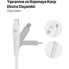 Mabeyn By Usb-A - Lightning 2A Şarj Kablosu 300CM-BEYAZ