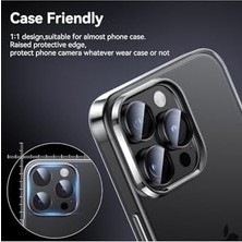 Mabeyn (5800) Silver Titanyum Kamera Lens Koruyucu 15 Pro Max ile Uyumlu