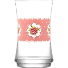 Mabeyn Lav Mona Pembe 3'lü Meşrubat Bardağı