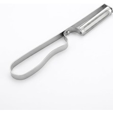 Mabeyn Paslanmaz Çelik Pratik Yan Soyacak - Keskin Sebze ve Meyve Soyucu, Patates, Salatalık, Havuç Soyma Aparatı - Ergonomik Metal Tasarım (18 Cm)