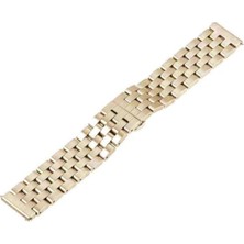 Mabeyn - Gear S2 ile Uyumlu Metal Kordon Paslanmaz Çelik Kayış Premium