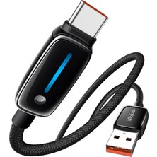 Mabeyn CA-0020 Usb-A To Usb-C 6A Akıllı Şarj Kablosu 1.2m Siyah