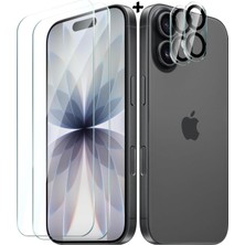 Mabeyn - Iphone 17 ile Uyumlu Kamera Koruma Lens Koruyucu Şeffaf Temperli Cam + Ekran Koruyucu Cam Set 2in1