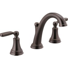 Mabeyn Woodhurst Yaygın Banyo Bataryası, Yağ Ovuşturdu Bronz Banyo Bataryası 3 Delikli, Banyo Lavabo Bataryası, Metal Tahliye Montajı, Venedik Bronz 3532LF-RB