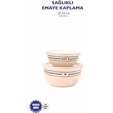 Mabeyn Mood 12-14 cm Kase Seti (Ocaklarda Kullanılabilir/yemek Taşımak Için Uygun)