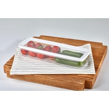 Mabeyn Vip Ahmet Dikdörgen Saklama Kabı, Sığ 4X750 ml