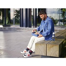 Mabeyn Mepal - Yemek Kutusu Take A Break Large – Bölmeli Beslenme Kutusu – 8 Tereyağı Ekmeği Için Uygundur – 1500 ml – Canlı Mavi