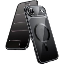 Mabeyn - 17 Air ile Uyumlu Iphone Kılıf Tam Kamera Korumalı ile Uyumlu Şarj Destekli Renkli Kenarlı Arkası Şeffaf Kapak