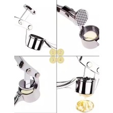 Mabeyn Premium Çok Fonksiyonlu Mutfak Aleti, Paslanmaz Çelik Sarımsak Presi ve Ceviz Kırıcı, Kolay Temizlenebilir, Profesyonel Kullanım Için