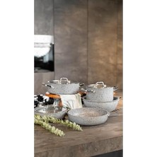 Mabeyn Brioni Stone-Age Çizilmez Yanmaz Yapışmaz 26 cm Wok Tava