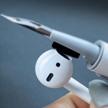 Mabeyn Pro Temizleyici Kit Süngerli 3'ü 1 Arada Temizleyici Kalem, Kablosuz Kulaklıklar Temiz Kalem, Toz Giderme Kulaklıkları Cep Telefonu Için Çok Fonksiyonlu Kulaklık Temizleme Kiti